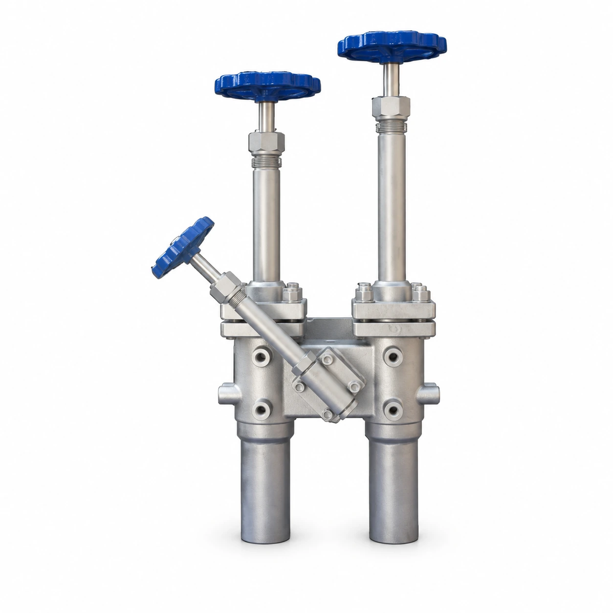 Cryogenic charging valve assembly — reference-based product illustration, Butt weld (BW)