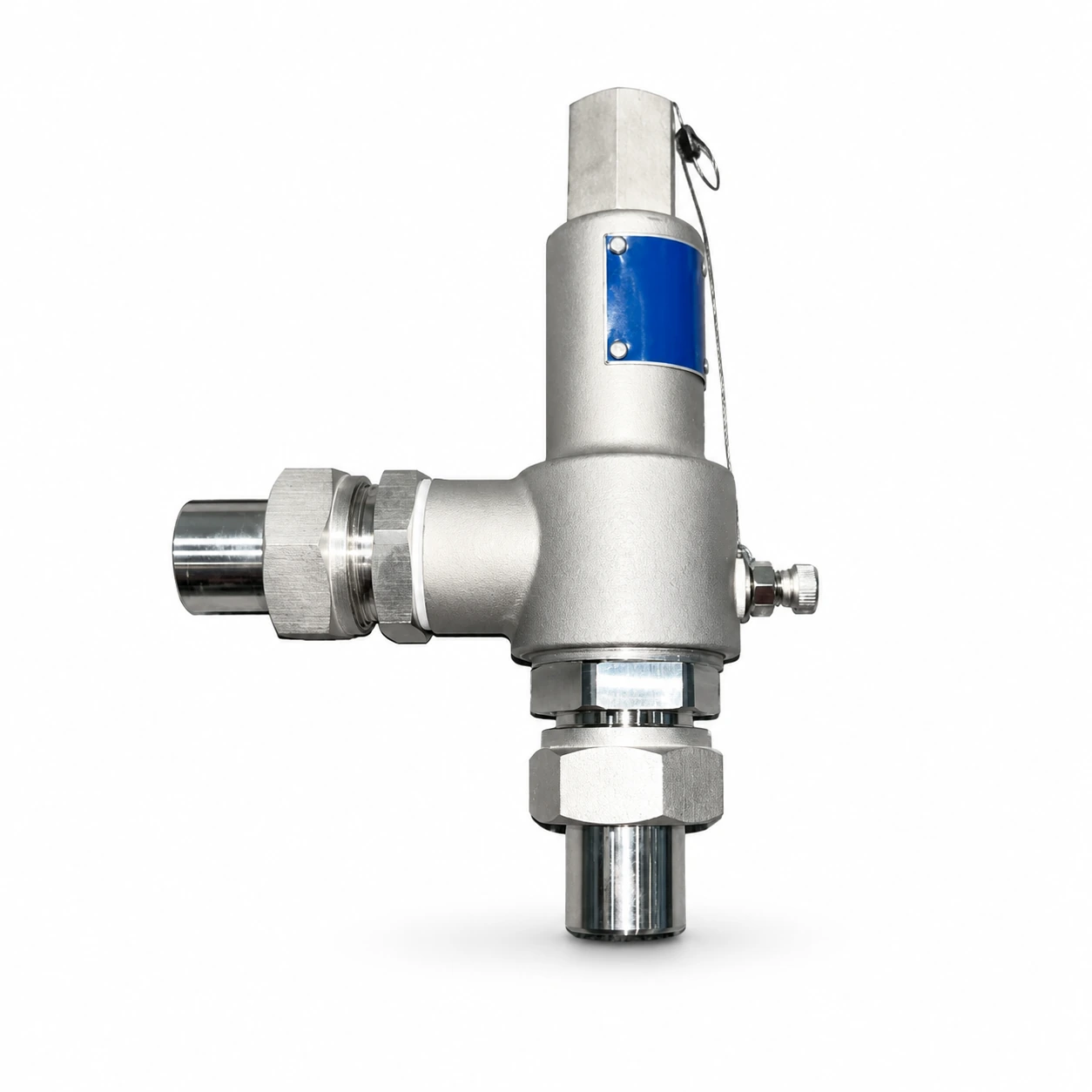 Full-lift safety valve — reference-based product illustration, Threaded / union