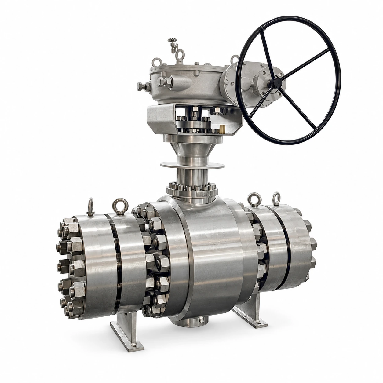 High-pressure cryogenic ball valve — reference-based product illustration, Socket weld (SW) · Butt weld (BW) · Flanged
