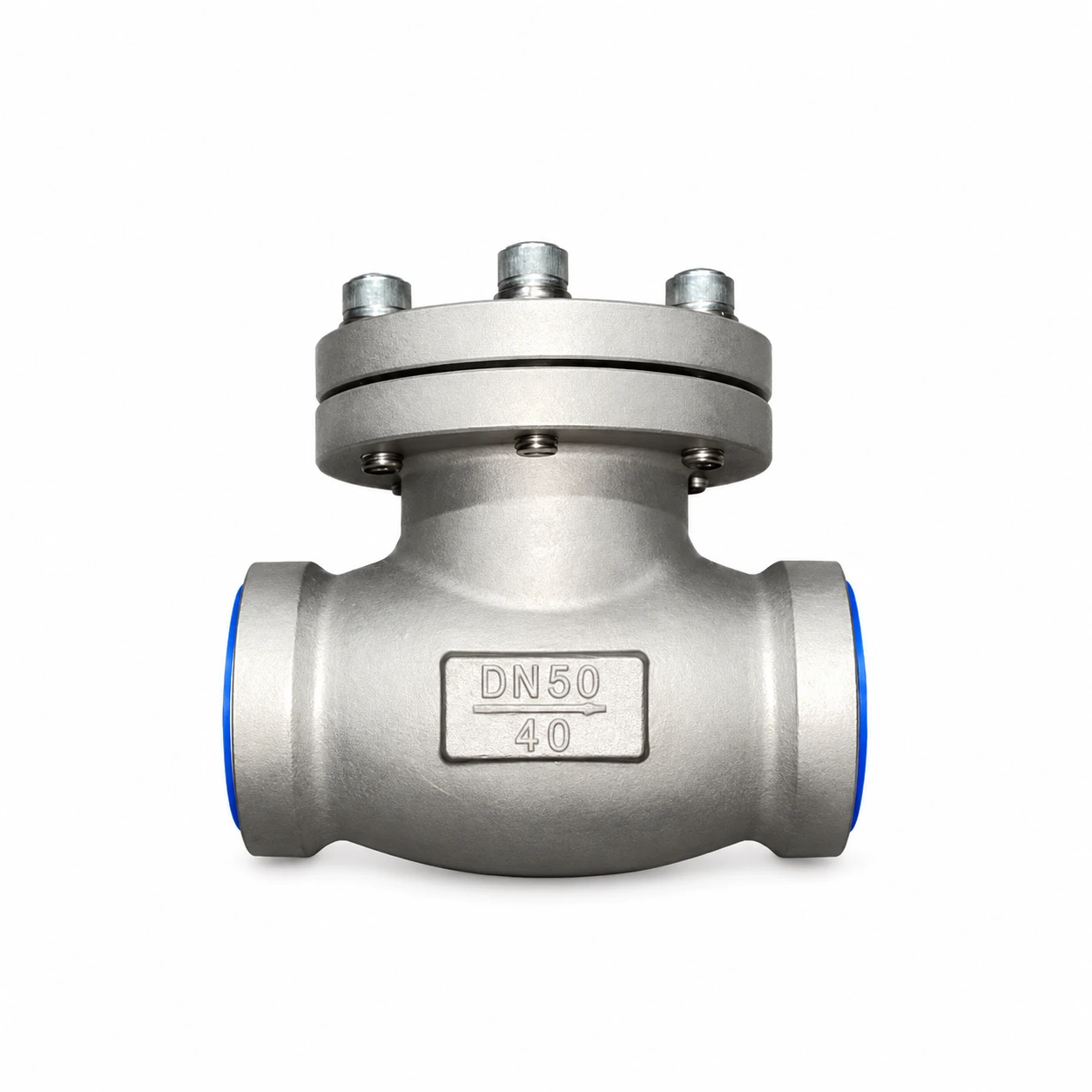 Cryogenic lift check · bolted cap — reference-based product illustration, Socket weld (SW)