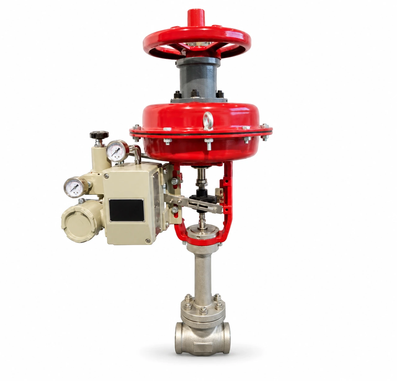 Pneumatic diaphragm control valve — reference-based product illustration, Socket weld (SW)